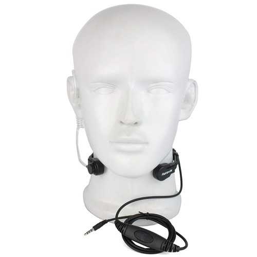 Retevis R-151 1Pin 3.5mm PTT Throat Mic Earpiece Covert Air Tube Headset With Slow rebound Earbud for Mobile Phone C9038A
