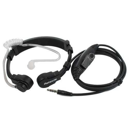 Retevis R-151 1Pin 3.5mm PTT Throat Mic Earpiece Covert Air Tube Headset With Slow rebound Earbud for Mobile Phone C9038A
