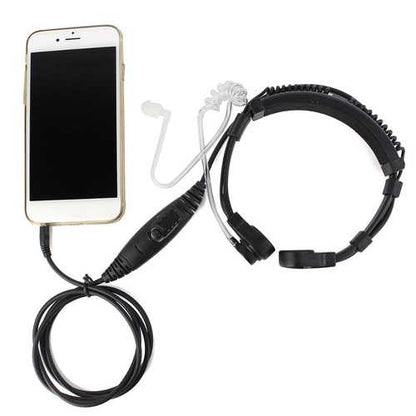 Retevis R-151 1Pin 3.5mm PTT Throat Mic Earpiece Covert Air Tube Headset With Slow rebound Earbud for Mobile Phone C9038A