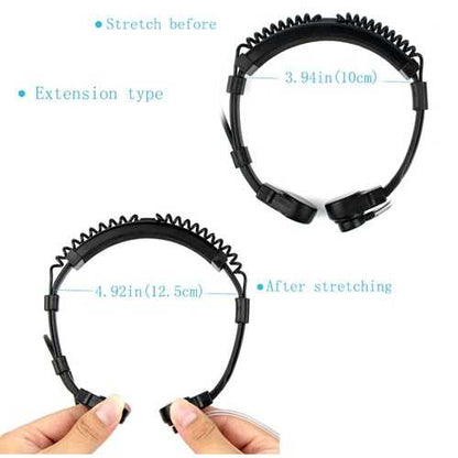Retevis R-151 1Pin 3.5mm PTT Throat Mic Earpiece Covert Air Tube Headset With Slow rebound Earbud for Mobile Phone C9038A