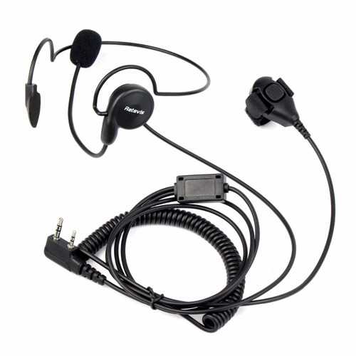 Retevis 2 Pin Earpiece H-777 RT-5R Mic Finger PTT Headset for Kenwood BAOFENG UV-5R BF-888s Ham Radio Hf Transceiver C9029A