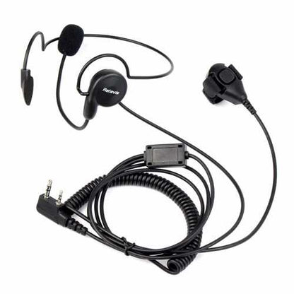 Retevis 2 Pin Earpiece H-777 RT-5R Mic Finger PTT Headset for Kenwood BAOFENG UV-5R BF-888s Ham Radio Hf Transceiver C9029A
