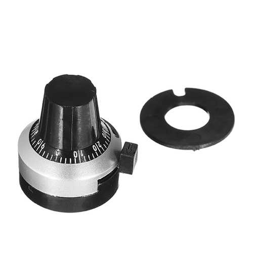 3590S-2-103L 10K Ohm 2W Multi Turn Wirewound Potentiometer With 10 Turns Counting Dial Rotary Knob Set