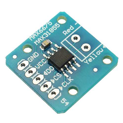 5Pcs MAX31855 MAX6675 SPI K Thermocouple Temperature Sensor Module Board Geekcreit for Arduino - products that work with official Arduino boards