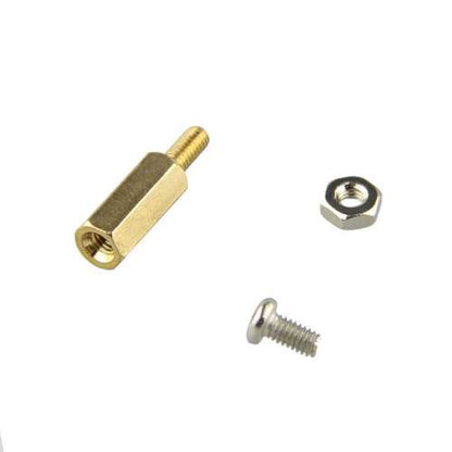 10 SETS DIY 11MM Hex Brass Cylinder + Screw + Nut Kits For Raspberry Pi