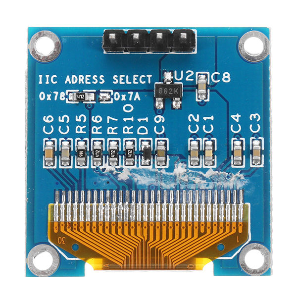 0.96 Inch 4Pin White LED IIC I2C OLED Display With Screen Protection Cover Geekcreit for Arduino - products that work with official Arduino boards
