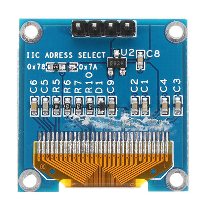 0.96 Inch 4Pin White LED IIC I2C OLED Display With Screen Protection Cover Geekcreit for Arduino - products that work with official Arduino boards