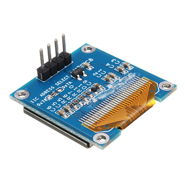 0.96 Inch 4Pin White LED IIC I2C OLED Display With Screen Protection Cover Geekcreit for Arduino - products that work with official Arduino boards