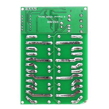 8 Channel DC 12V RS485 Relay Module Modbus RTU 485 Remote Control Switch For PLC PTZ Camera Security Monitoring