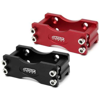 Black/Red CNC Aluminium Alloy Steering Gear Bracket