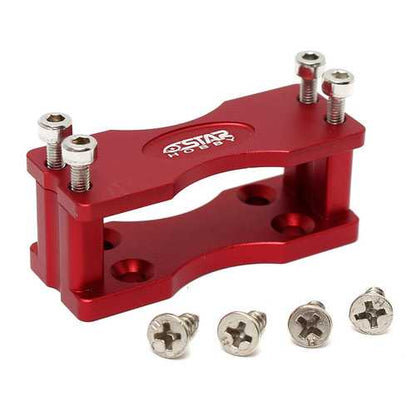 Black/Red CNC Aluminium Alloy Steering Gear Bracket
