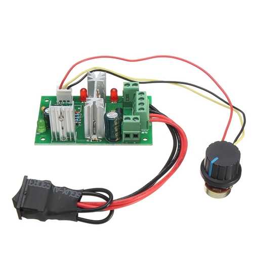 3pcs DC 6-30V 200W PWM Motor Speed Controller Regulator Reversible Control Forward/Reverse Switch Reverse Polarity Protection High Current Protection High Efficiency High Torque Low Heat Generating
