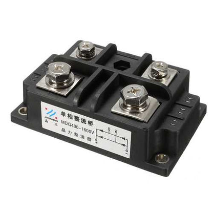 MDQ 400A Amp 1600V Power Single Phase Diode Metal Case Bridge Rectifier 4 Pins