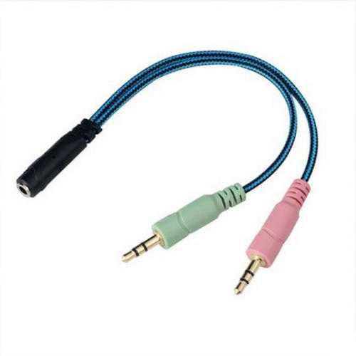 Kotion Each 3.5mm 2 in 1 Y Earphone Splitter Adapter Audio Aux Cable