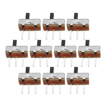 500pcs SS12d00G4 2 Gear 3 Pin Toggle Switch Slide Switch Interruptor On-Off Horizontal Handle Type Handle Length 4mm
