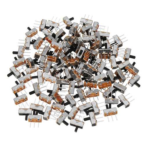 500pcs SS12d00G4 2 Gear 3 Pin Toggle Switch Slide Switch Interruptor On-Off Horizontal Handle Type Handle Length 4mm