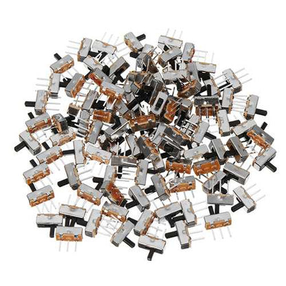 500pcs SS12d00G4 2 Gear 3 Pin Toggle Switch Slide Switch Interruptor On-Off Horizontal Handle Type Handle Length 4mm