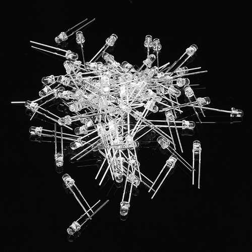 300Pcs 3mm 2.5-3.2V RGB Bright Colorful Flash LED F3 Light Emitting Diode For Christmas Tree Kit