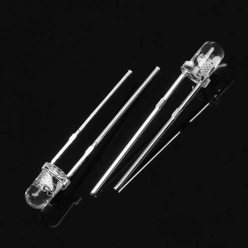 300Pcs 3mm 2.5-3.2V RGB Bright Colorful Flash LED F3 Light Emitting Diode For Christmas Tree Kit
