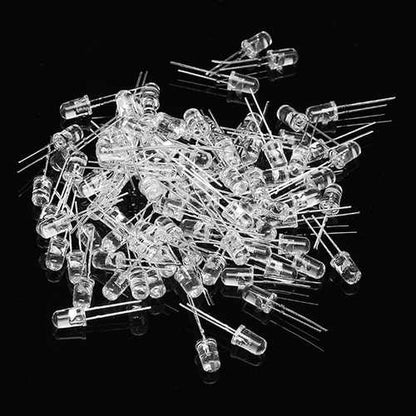 300Pcs 5mm 2.5-3.2V RGB Bright Colorful Flash LED F5 Light Emitting Diode For Christmas Tree Kit