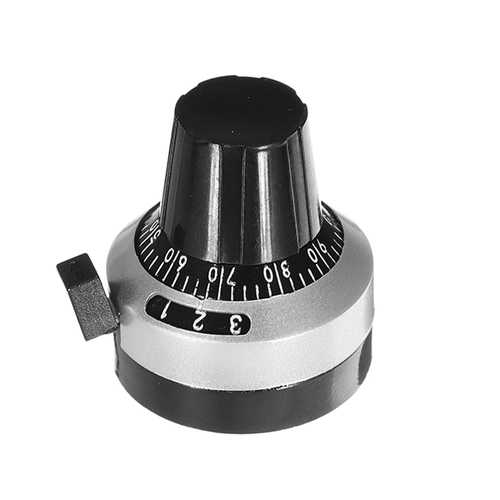 5pcs 3590S-2-502L 5K Ohm 2W Multi Turn Precision Potentiometer With 10 Turns Counting Dial Rotary Knob Set Adjustable Resistor Error 5%