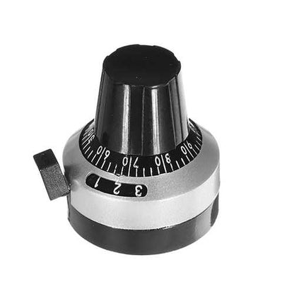 5pcs 3590S-2-502L 5K Ohm 2W Multi Turn Precision Potentiometer With 10 Turns Counting Dial Rotary Knob Set Adjustable Resistor Error 5%