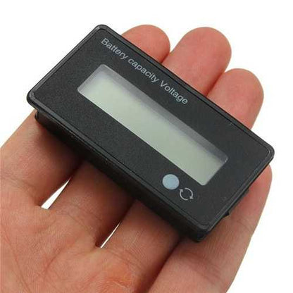 3Pcs 12V/24V/36V/48V 8-70V LCD Acid Lead Lithium Battery Capacity Indicator Digital Voltmeter