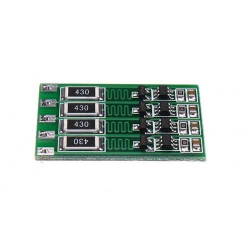 4S 16.8V BMS PCB 18650 Lithium Battery Charger Protection Board Balanced Current 100mA