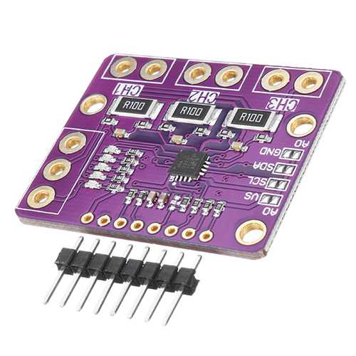 3Pcs CJMCU-3221 INA3221 Triple-way Low Side / High Side I2C Output Current Power Monitor Module