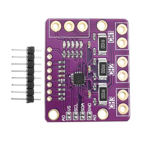 3Pcs CJMCU-3221 INA3221 Triple-way Low Side / High Side I2C Output Current Power Monitor Module