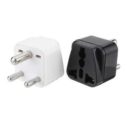 Universal AC Power Type D 3 Pin Round Plug Travel Adapter Convert