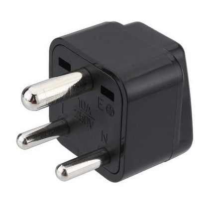 Universal AC Power Type D 3 Pin Round Plug Travel Adapter Convert