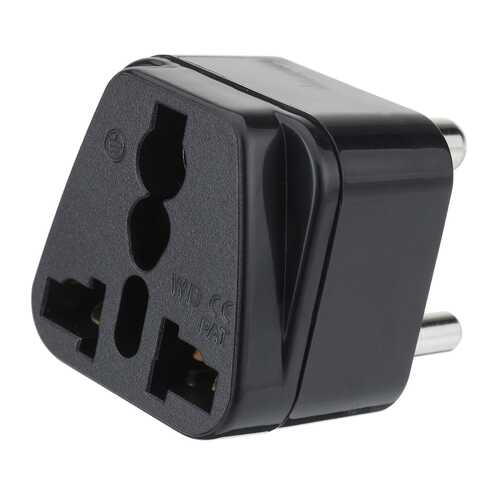 Universal AC Power Type D 3 Pin Round Plug Travel Adapter Convert