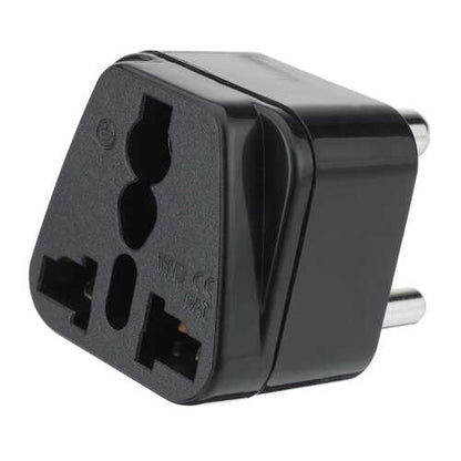 Universal AC Power Type D 3 Pin Round Plug Travel Adapter Convert