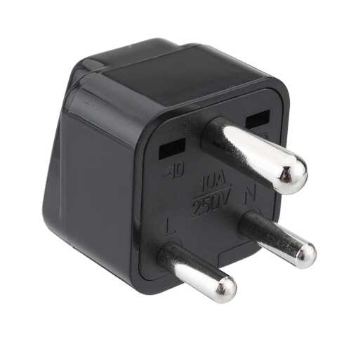 Universal AC Power Type D 3 Pin Round Plug Travel Adapter Convert