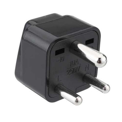 Universal AC Power Type D 3 Pin Round Plug Travel Adapter Convert