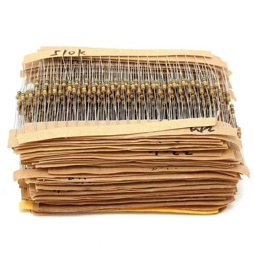 6000pcs 100 Value 1/4W Carbon Film Resistor KIT0155 Assortment Box Kit 60pcs Each Value