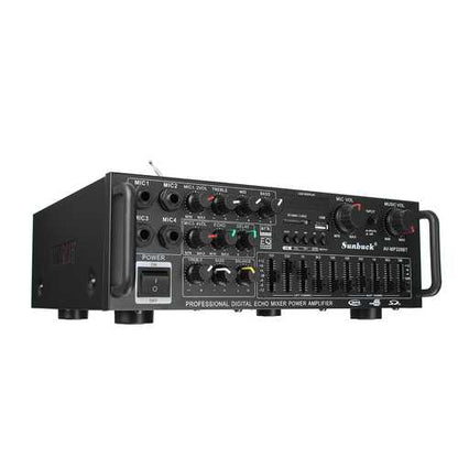 Sunbuck AV-MP326BT 220V 800W 4 ohm 2CH EQ bluetooth Stereo Amplifier Support USB Disk SD Card