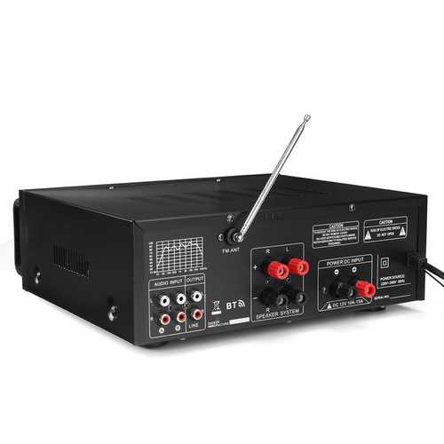 Sunbuck AV-MP326BT 220V 800W 4 ohm 2CH EQ bluetooth Stereo Amplifier Support USB Disk SD Card