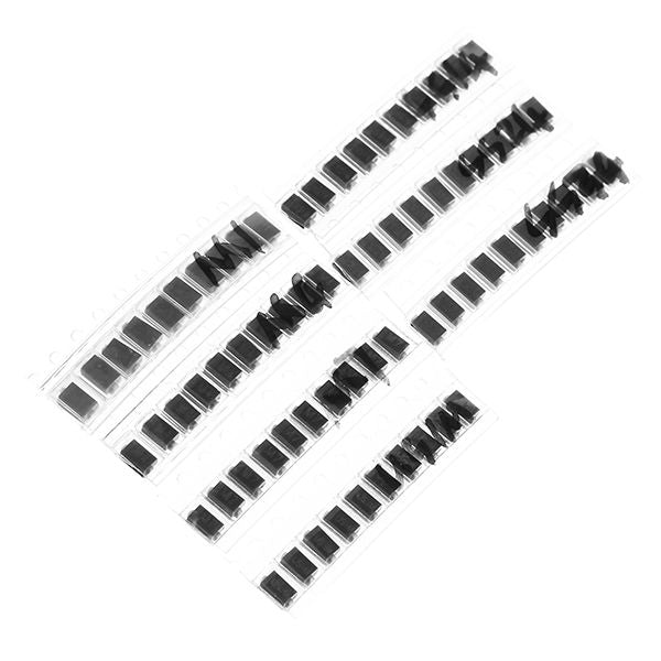 350pcs 7 Values SMD Diode Pack Electronic Components Kit 50pcs Each Value M1(1N4001) M4(1N4004) M7(1N4007) SS14 US1M RS1M SS34