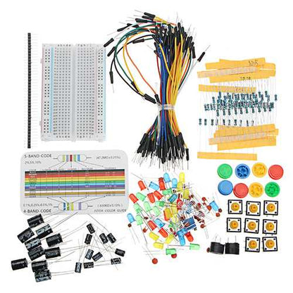 AOQDQDQD? Resistor Buzzer Breadboard LED Dupont Cable Electronic Element Starter Kits