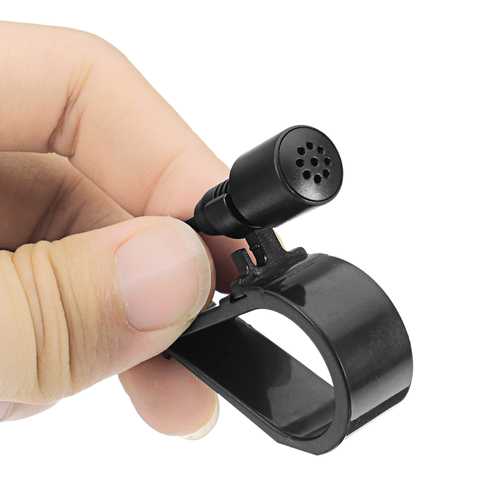 Car GPS Special Black Hands Free Clip on 3.5mm Mini Studio Speech Microphone