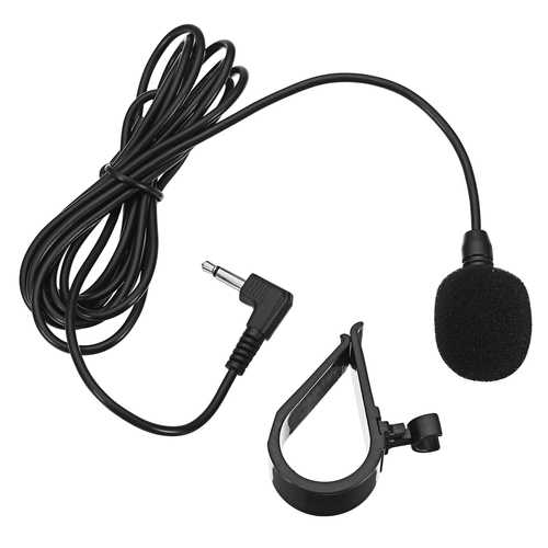 Car GPS Special Black Hands Free Clip on 3.5mm Mini Studio Speech Microphone