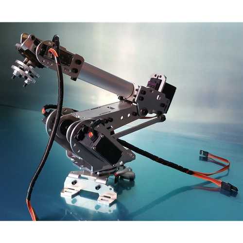 6DOF Mechanical Robot Arm Claw With Servos For Robotics  DIY Kit