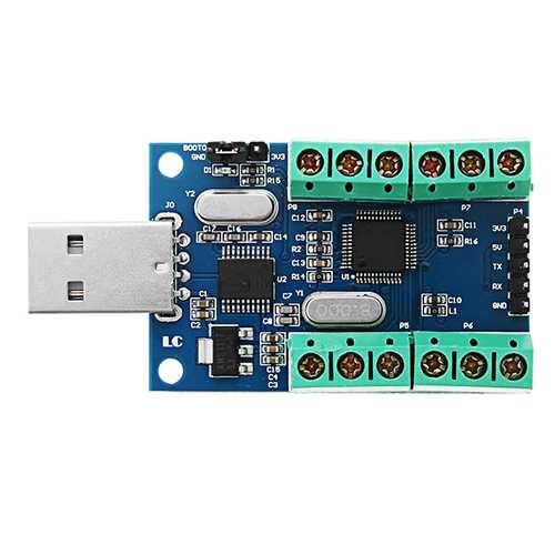 USB Interface 10 Channel 12Bit AD Sampling Data Acquisition STM32 UART Communication ADC Module