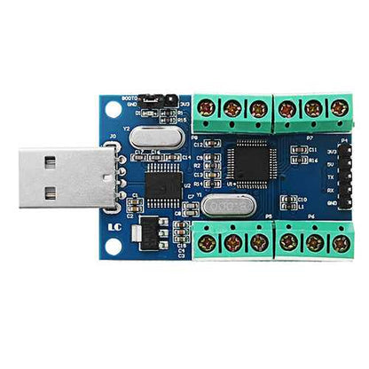 USB Interface 10 Channel 12Bit AD Sampling Data Acquisition STM32 UART Communication ADC Module