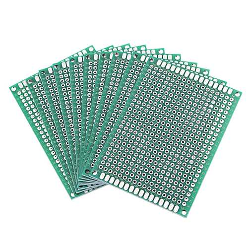 Geekcreit? 10pcs 50x70mm FR-4 2.54mm Double Side Prototype PCB Printed Circuit Board