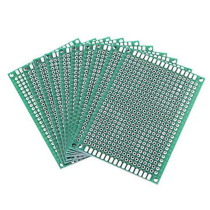 Geekcreit? 10pcs 50x70mm FR-4 2.54mm Double Side Prototype PCB Printed Circuit Board
