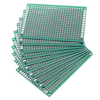 Geekcreit? 10pcs 50x70mm FR-4 2.54mm Double Side Prototype PCB Printed Circuit Board
