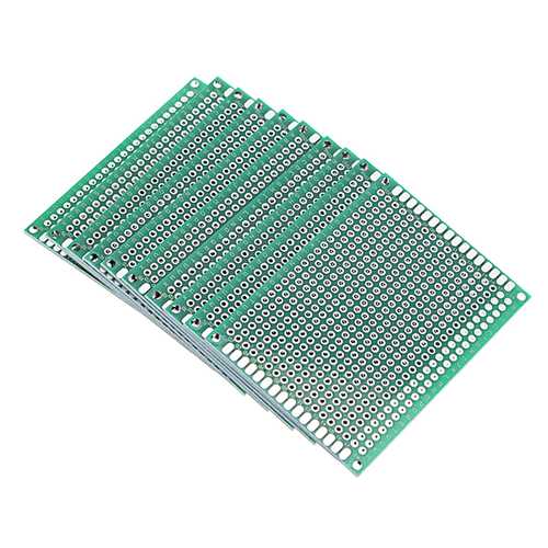 Geekcreit? 10pcs 50x70mm FR-4 2.54mm Double Side Prototype PCB Printed Circuit Board